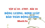 Khái niệm động lượng, Công thức tính động lượng và định luật bảo toàn động lượng - Vật lí 10 bài 18